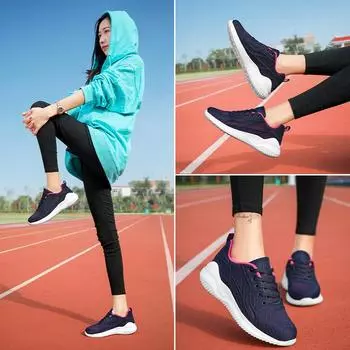 Женские кроссовки повседневные уличные школьные туфли для студентов увеличивающие рост легкие кроссовки для девочек большие размеры женские кроссовки на танкетке 35-42 EU: 36 чёрный