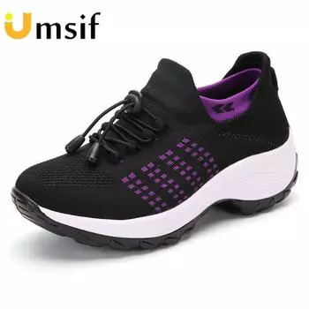 Женские кроссовки повседневные женские кроссовки с дышащей сеткой больших размеров 35 синий