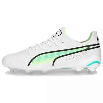 Женские кроссовки Puma King Ultimate FG AG Pursuit Pack White Black Fast-Yellow 107262-02 39