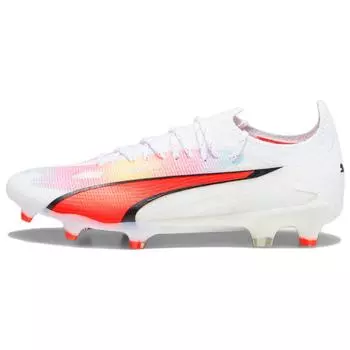 Женские кроссовки Puma Ultra Ultimate FG AG Breakthrough Pack Белый Черный Огненная Орхидея 107507-01 40
