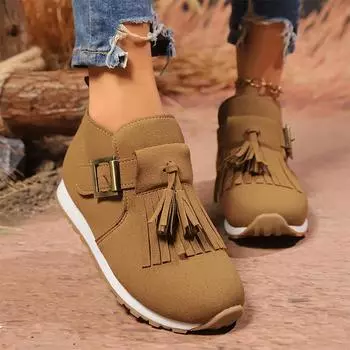 Женские кроссовки с бахромой из замши на плоской подошве, туфли на платформе, тренд, новая повседневная спортивная обувь, бренд, зимняя мода, зимние ботильоны, ботинки Mujer 36