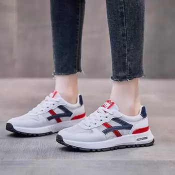 Женские кроссовки сетчатые дышащие повседневные кроссовки для занятий спортом на открытом воздухе кроссовки с толстой подошвой роскошные теннисные туфли для женщин 39