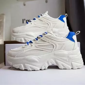 Женские кроссовки сетчатые легкие кроссовки для женщин обувь для активного отдыха универсальная удобная спортивная обувь на шнуровке повседневная обувь 35