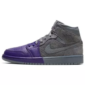 Женские кроссовки Sheila Rashid x Air Jordan 1 Mid UNITE Фиолетовые CW5897-005