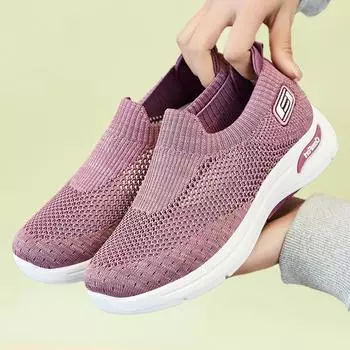 Женские кроссовки Slip-On — ультра-дышащие, легкие, с верхом из летящего тканого материала для максимального комфорта — для бега, прогулок, повседневной носки, путешествий 36