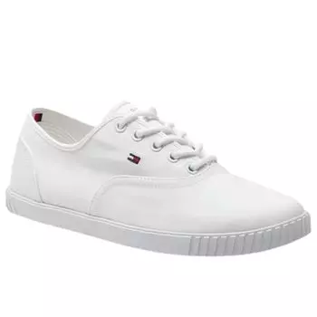 Женские кроссовки Tommy Hilfiger Canvas Lace UP Sneaker, белый. 41