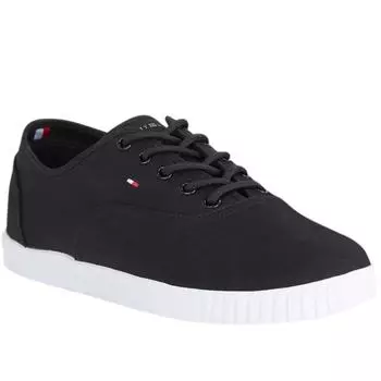 Женские кроссовки Tommy Hilfiger Canvas Lace Up Sneaker, черный. 37