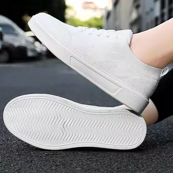 Женские кроссовки TUINANLE на плоской подошве, белые, для бега, ходьбы, с низким верхом, износостойкие, для мужчин 35 чёрный