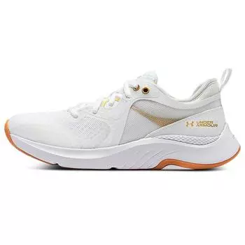 Женские кроссовки Under Armour HOVR Omnia Metallic White Metallic Gold Luster 3025833-100 40