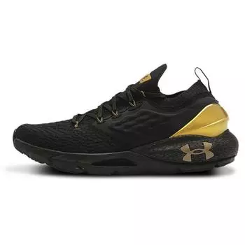 Женские кроссовки Under Armour HOVR Phantom 2 Metallic Gold Luster черные 3023903-001