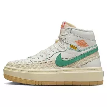 Женские кроссовки Union LA x Bephies Beauty Supply x Air Jordan 1 Elevate High SP Summer of 96 Cream Sail Kinetic-Green FD0696-100 35.5