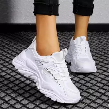 Женские кроссовки, увеличивающие рост, повседневная обувь для школьников и студентов, легкие кроссовки для пар, большие размеры 35-45 EU: 37 чёрный