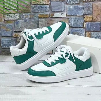 Женские кроссовки, увеличивающие рост, повседневная обувь для школьников и студентов, легкие кроссовки для пар, большие размеры 35-44 EU: 35 зелёный