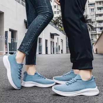 Женские кроссовки, увеличивающие рост, повседневная обувь для школьников и студентов, легкие кроссовки для пар, большие размеры 36-45 EU: 36 чёрный