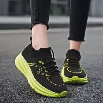 Женские кроссовки, увеличивающие рост, повседневная обувь для школьников и студентов, легкие кроссовки для пар, большие размеры 36-45 EU: 36