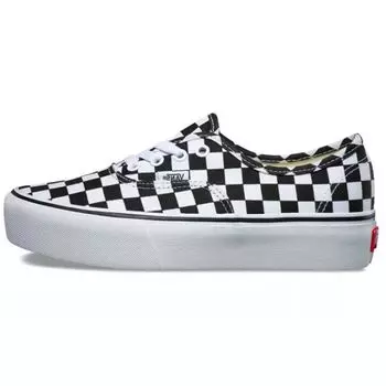 Женские кроссовки Vans Authentic Platform Checkerboard White True-White Black VN0A3AV8QXH