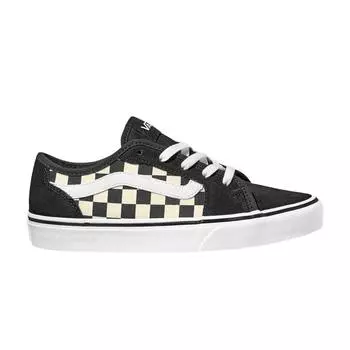 Женские кроссовки Vans Filmore Decon в шахматную клетку черно-белые VN0A45NM5GX