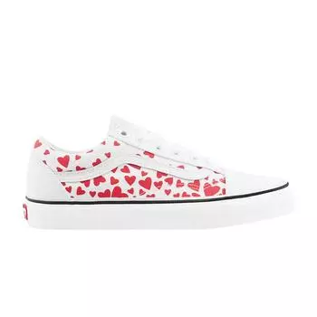 Мужские кроссовки Vans Old Skool Valentine Hearts, белые, гоночно-красные VN0A3WKT4S0 36