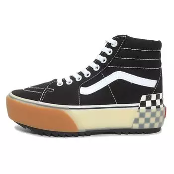 Женские кроссовки Vans Sk8-Hi Stacked Checkerboard Black True-White VN0A4BTW95Y