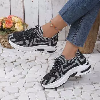 Женские кроссовки Весна и Осень Неглубокие модные лоферы Удобные сетчатые дышащие повседневные кроссовки Дизайнерская обувь для женщин 36 серый