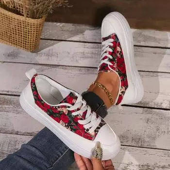 Женские кроссовки Весна и Осень Неглубокие модные кроссовки Удобные повседневные кроссовки с круглым носком Легкая обувь для женщин 36 ярко-розовый