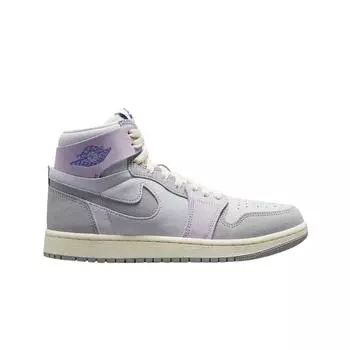 Женские кроссовки W Jordan 1 Zoom Air CMFT 2 Light Smoke Grey и Barely Grape DV1305-005