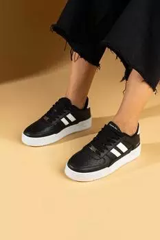 Женские кроссовки в полоску на шнуровке Comfort Sole 001-1005-24