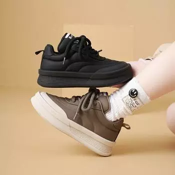 Женские кроссовки в стиле ретро 2024 года, повседневные туфли на толстой подошве, универсальные туфли для папы, женские кроссовки Zapatillas Mujer 35 бежевый