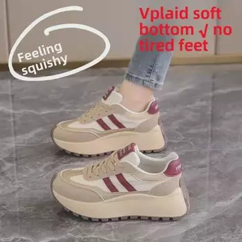 Женские кроссовки в стиле ретро на толстой подошве — вдохновленные Форрестом Гампом, спортивная мода весна/лето 2024 г. 39 чёрный