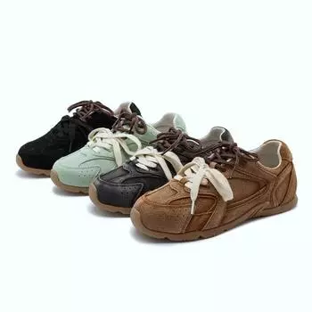 Женские кроссовки в стиле ретро, немецкая спортивная обувь, женская контрастная повседневная обувь на плоской подошве, женская обувь