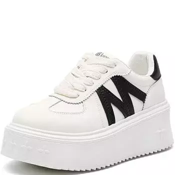Женские кроссовки весна осень модная повседневная обувь на толстой подошве удобная увеличивающая рост платформа подошва для женщин 35