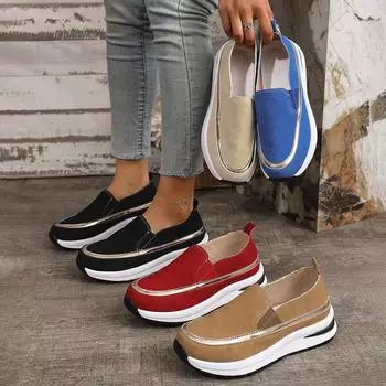 Женские кроссовки весна осень модные туфли на платформе женские слипоны элегантные туфли удобные кроссовки большого размера женские 36 бежевый