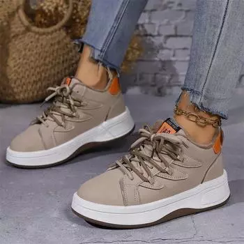 Женские кроссовки, зимние повседневные кроссовки с толстой подошвой, женские туфли на плоской подошве, уличная вулканизированная обувь на шнуровке для женщин, дизайнерские кроссовки 35