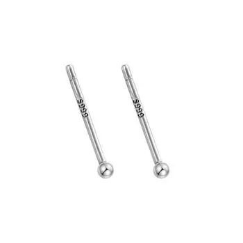 Женские круглые бусины простые мужские маленькие ушные иглы базовый стиль