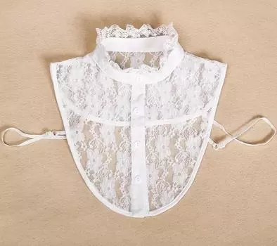 Женские кружевные цветочные воротники-стойки, женские съемные колье-чокер, рубашка, накладной воротник для свитера, полурубашка, блузка, искусственный воротник