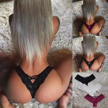 Женские кружевные цветы с низкой талией, стринги, нижнее белье, стринги L