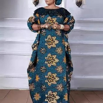 Женские кружевные платья большого размера с круглым вырезом и коротким рукавом S синий