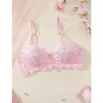 Женские кружевные повседневные бюстгальтеры S синий