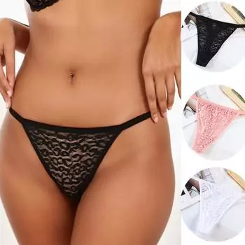 Женские кружевные сетчатые легкие трусики, летние сексуальные удобные дышащие женские стринги M белый