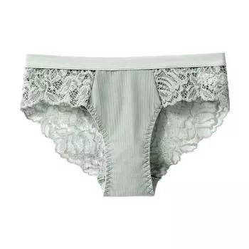 Женские кружевные трусики с низкой посадкой, кружевные трусики для женщин, нижнее белье, трусики для женщин, трусики с цветочным принтом XL