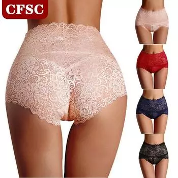 Женские кружевные трусики с завышенной талией