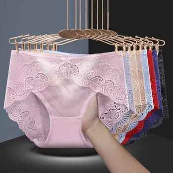 Женские кружевные трусики сексуальные трусики с низкой талией L-2XL легкое дышащее нижнее белье L