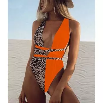 Женские купальники, сексуальный цельный купальник, женский комплект бикини S розовый