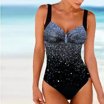 Женские купальники танкини, купальник из 2 предметов, серебристый купальник с принтом зыбучих песков, отпускные купальные костюмы S золотой