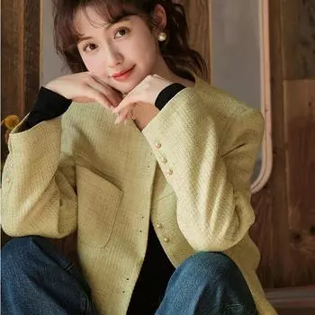 Женские куртки MISHOW, осень 2023, винтажная повседневная повседневная свободная женская одежда с круглым вырезом и длинными рукавами и карманами, MXC44W0072 S