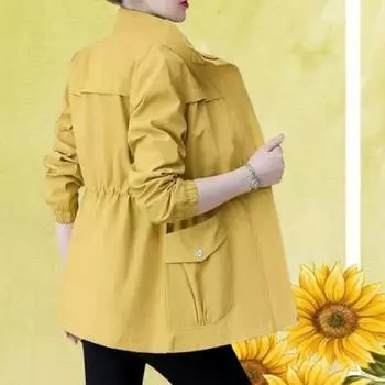 Женские куртки, новые, весна-осень, с длинными рукавами, повседневная, спортивная, верхняя одежда, женская, базовая, с лацканами, ветрозащитный кардиган, ветровка M розовый