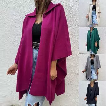 Женские куртки Осень Повседневная ветровка Куртка-накидка Верхняя одежда Повседневная куртка-накидка L бежевый