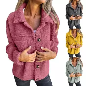 Женские куртки осенние повседневные ветровки пальто куртка верхняя одежда с карманами пальто с длинным рукавом повседневная куртка XXXL чёрный