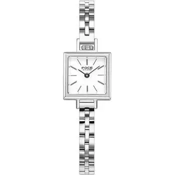 Женские квадратные кожаные/металлические часы Poche Lady 19,5 мм FM1913, популярные корейские часы