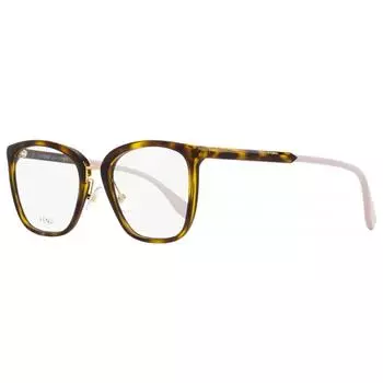 Женские квадратные очки Fendi FF0455G 086 Гавана/Пудрово-розовые 53 мм
